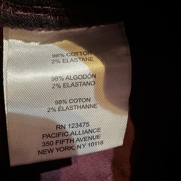 Ellen Tracy Wine Red Stretch Twill Boot Cut Pants Size 8 - Picture 12 of 12